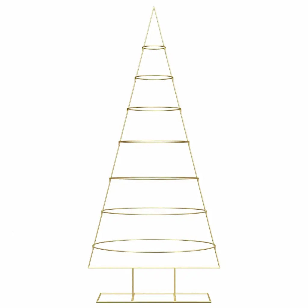 Albero di Natale in metallo con supporto Oro 209 cm 42019156