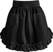 Schorti per Donne con Tasche-Schort per Feste-Cucina e Cucina nero