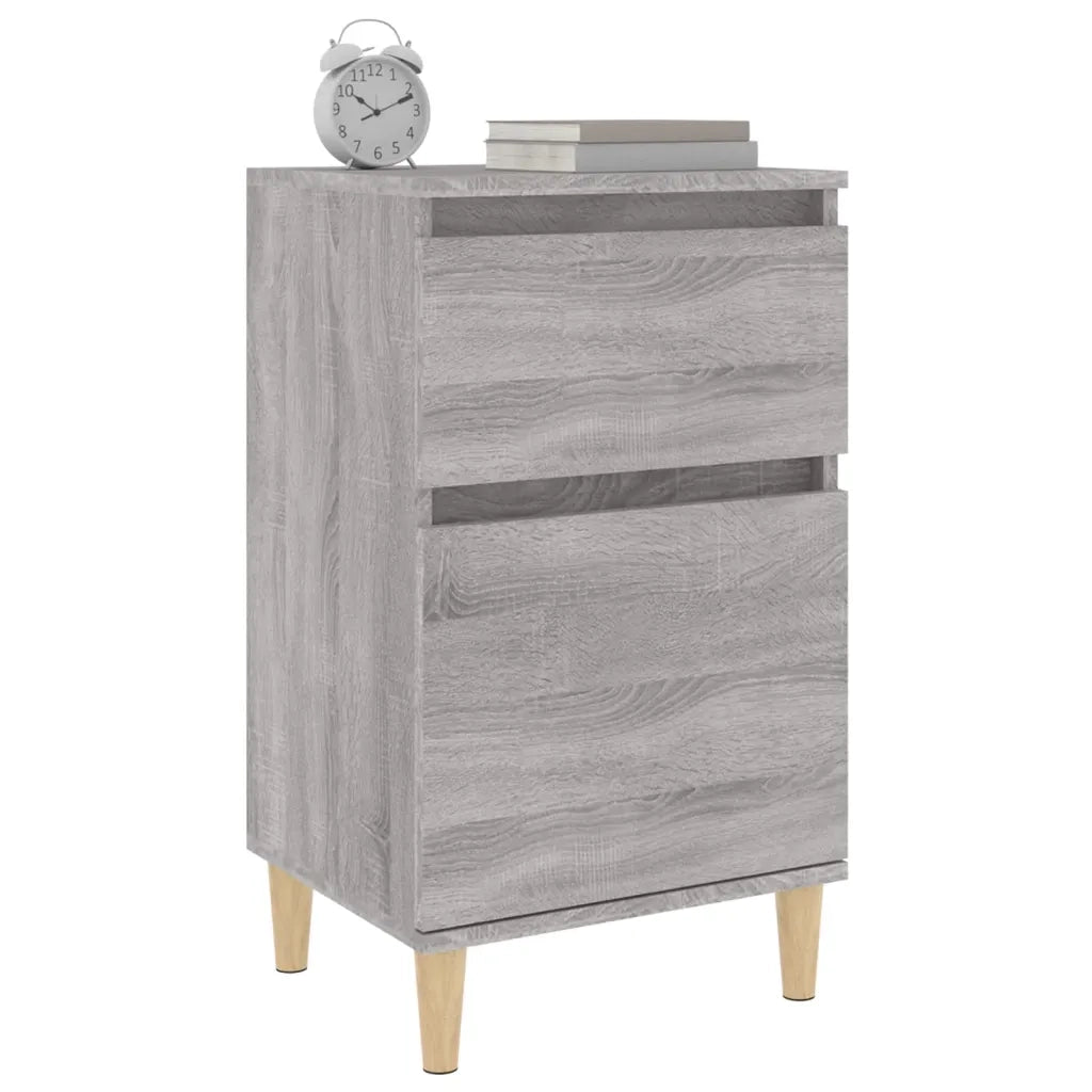 Comodino Grigio Sonoma 40x35x70 cm 819704