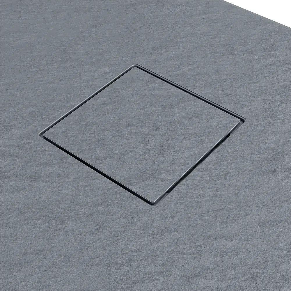 Piatto doccia 90x110 cm colore grigio effetto pietra | Samos