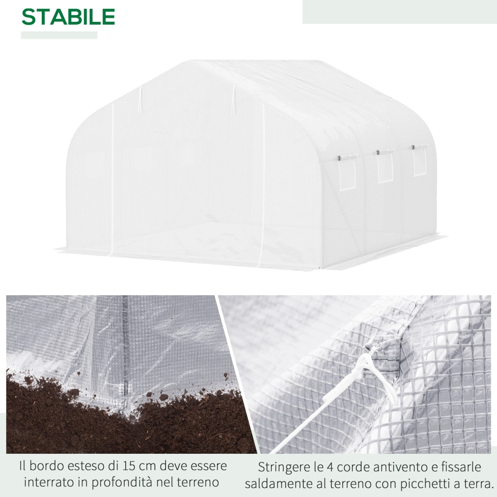 Serra da Giardino Tunnel ¨C Minimal ¨C Bianco 4.5x3x2m