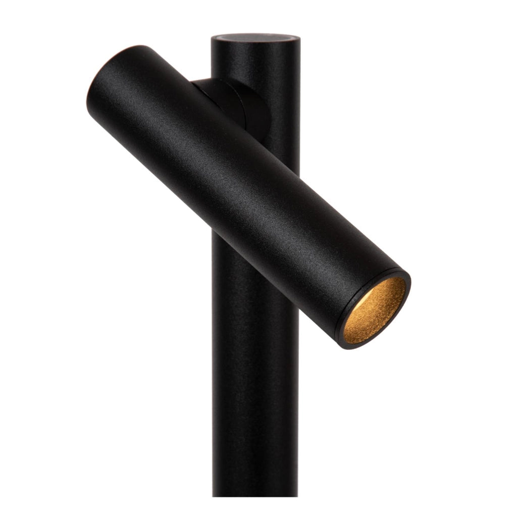 Lampada da terra nera 2 faretti LED IP54 ANTRIM Lucide