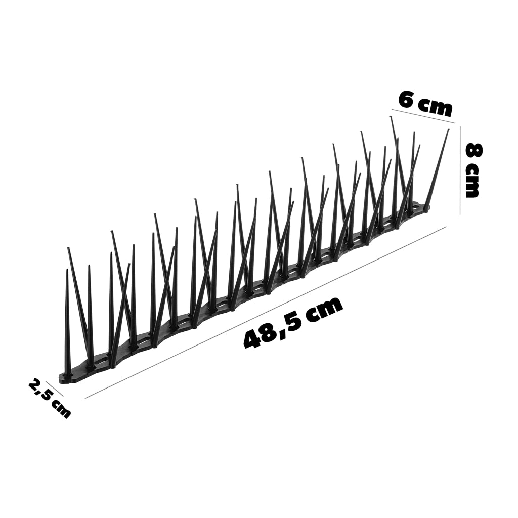 KADAX Punte anti-uccelli in plastica, alte 11,64 m, sicure, 24 pezzi
