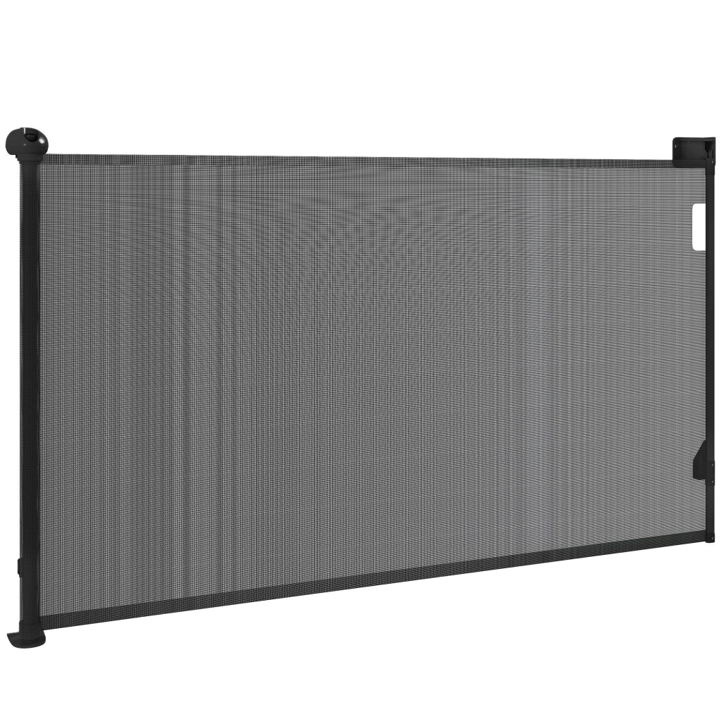 Barriera per Cani Retrattile 0-140 cm ¨C zephmum ¨C Nero