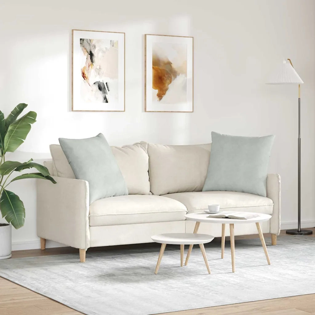 Cuscini da Divano 2 pcs Grigio chiaro 80 x 80 cm 42014057