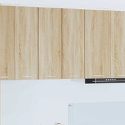 Armadio pensile 2 pcs Quercia Sonoma e Bianca 30 x 31 x 80 cm 884247