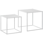 Tavolino ¨C Minimal ¨C bianco, metallo