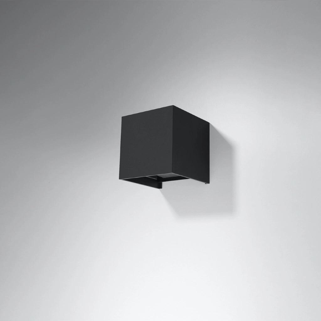 Lampada da parete LUCA nero LED IP54
