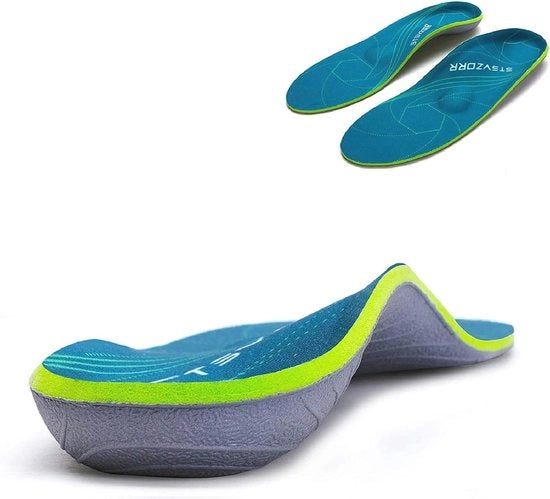Inlegzoli ortopedici per piedi piatti e sollievo dal dolore al piede - Adatto per scarpe da sport e da lavoro, misura EU 43-44