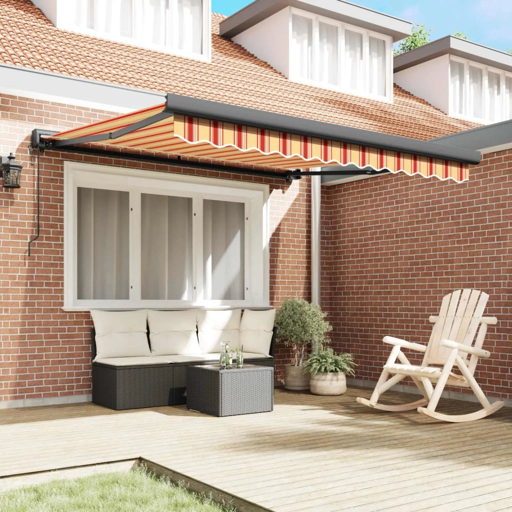 Tenda da Sole Giallo e Arancione 350 x 250 x 165 cm 3330264