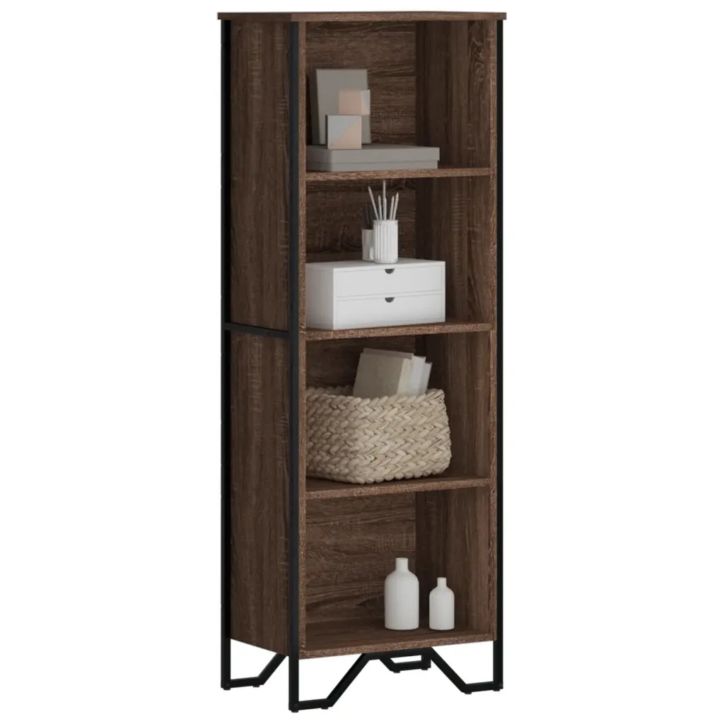 Libreria Rovere Marrone 50x31x137,5 cm in Truciolato 848613