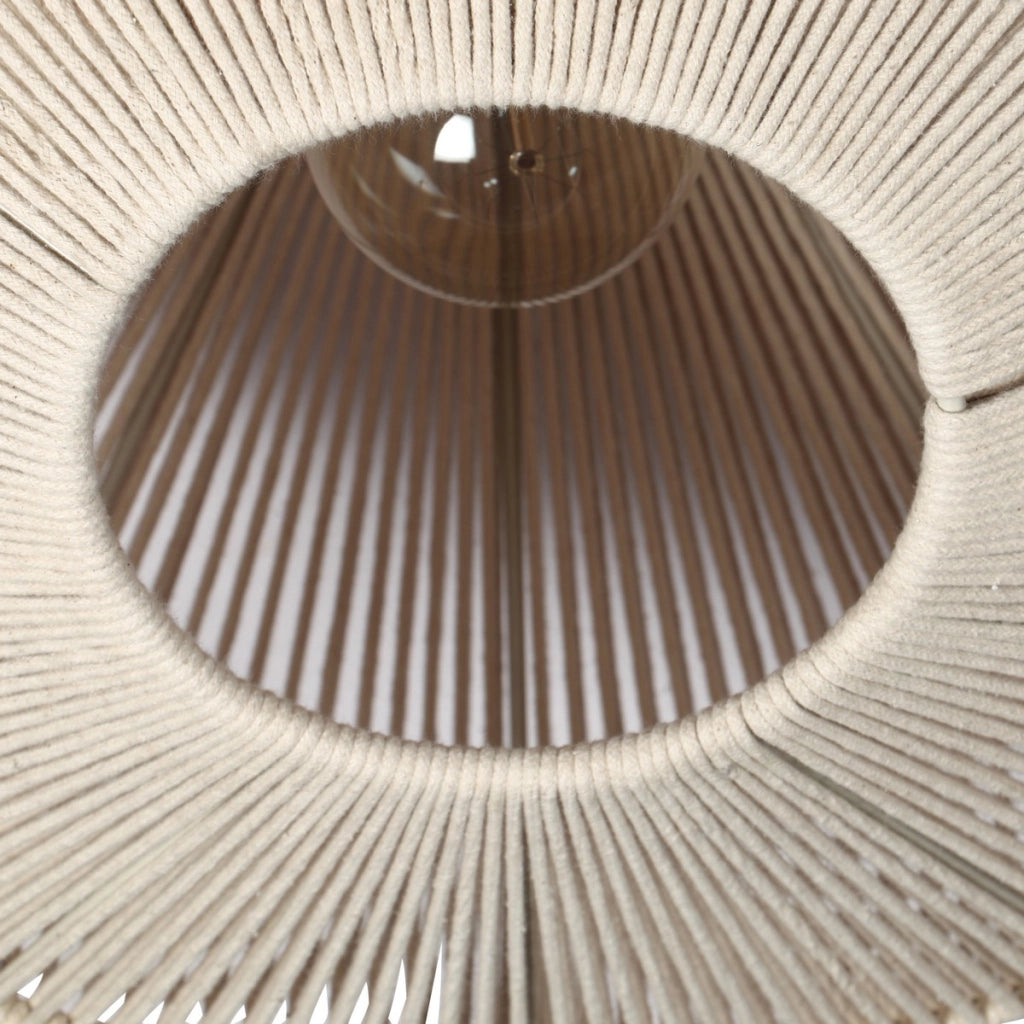 Plafoniera boho beige in cotone Ø46cm E27 Trio Svea