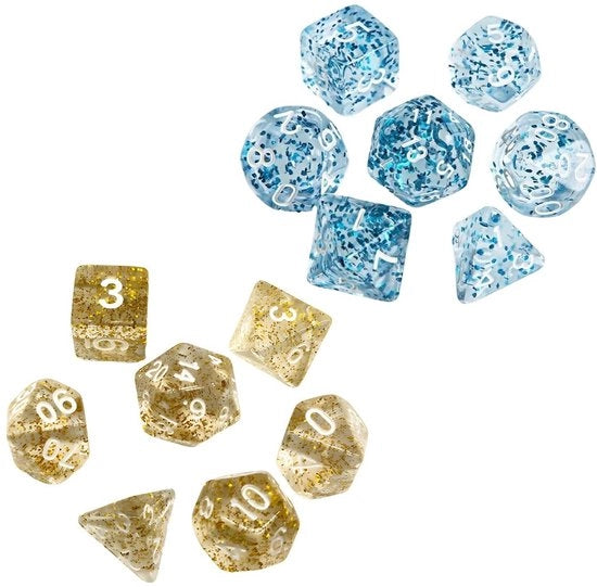 Set a doppie da tavolo 14 pezzi - Doppie poliedriche per giochi di ruolo - Dungeons e Draghi - Doppie da tavolo per giochi di ruolo - Qualità eccellente