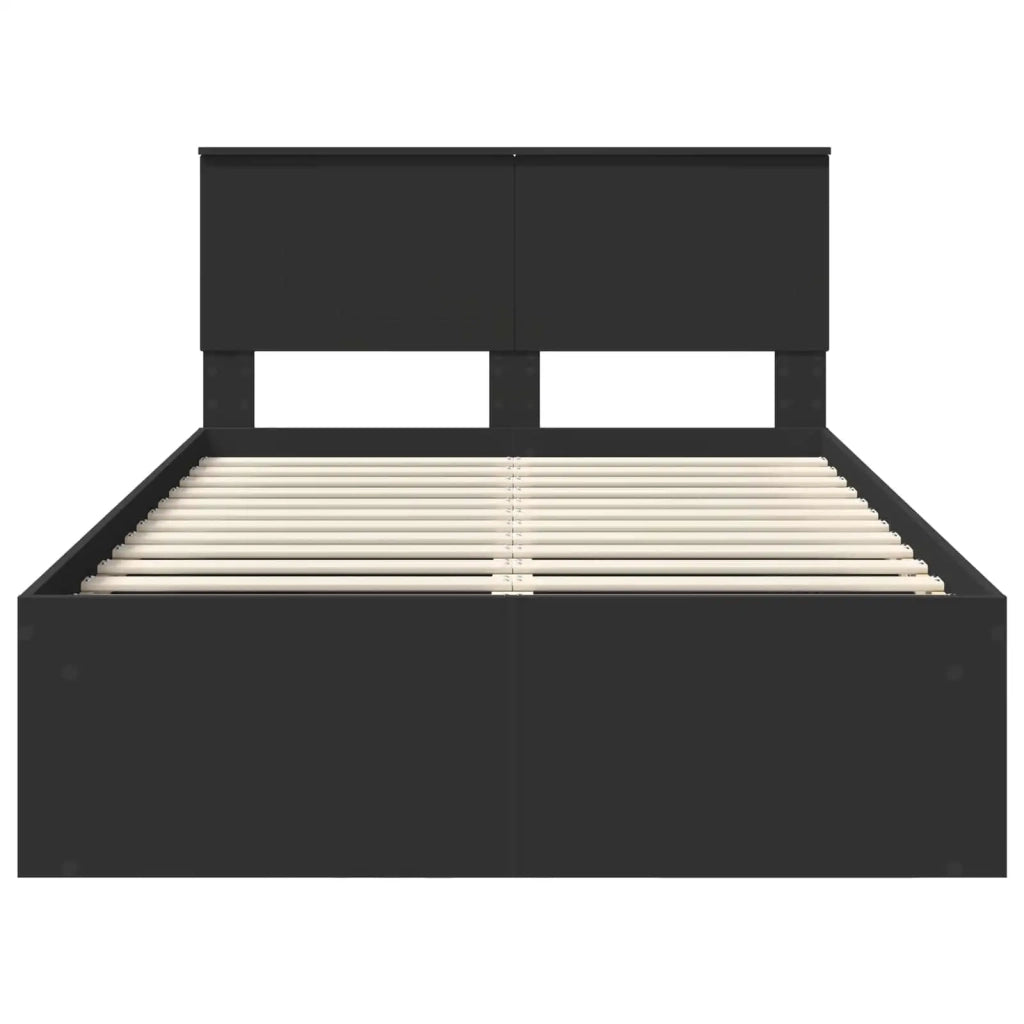 Struttura del letto Nero 120 x 190 cm Pino massello 3410628