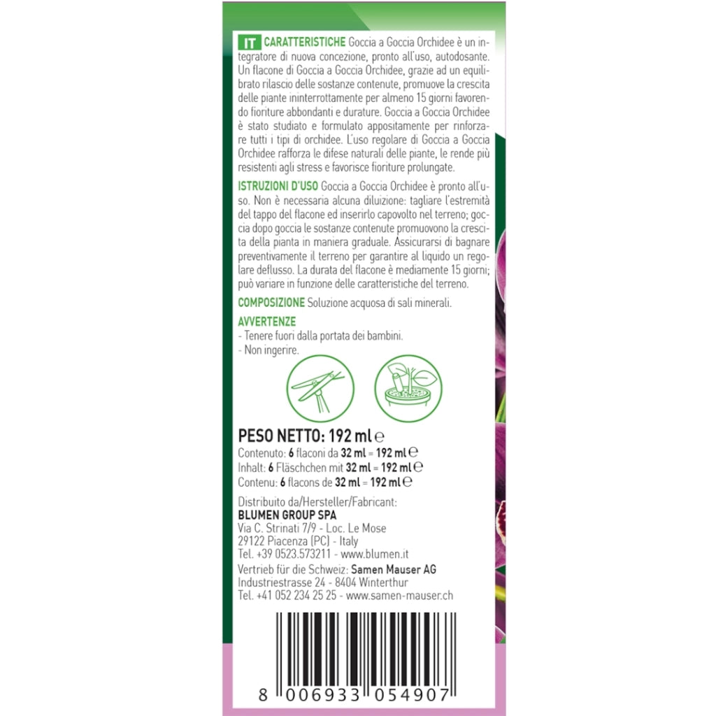 Fito SET 6 INTEGRATORI ORCHIDEE DA 32ML IN FIALE.