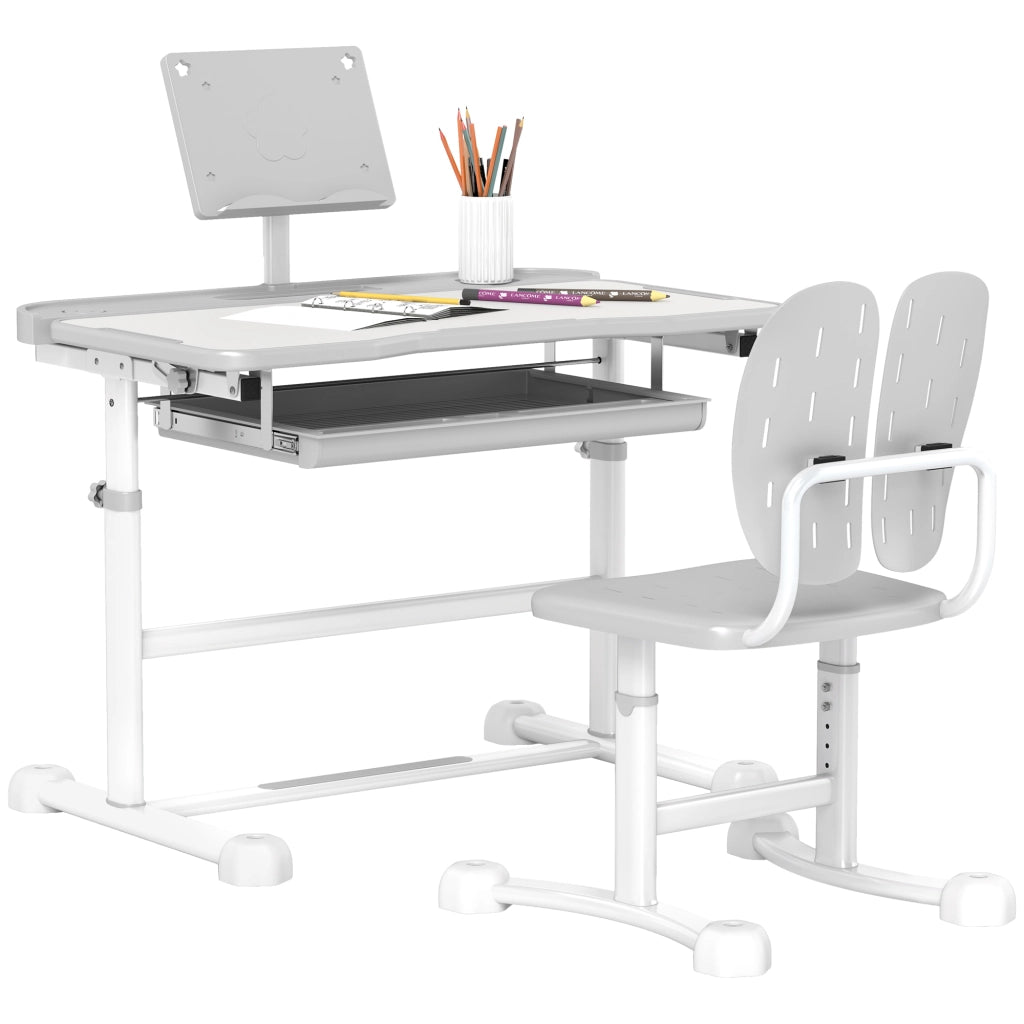 Scrivania per Bambini ¨C Minimal ¨C Grigio, Legno, 90x50x75 cm