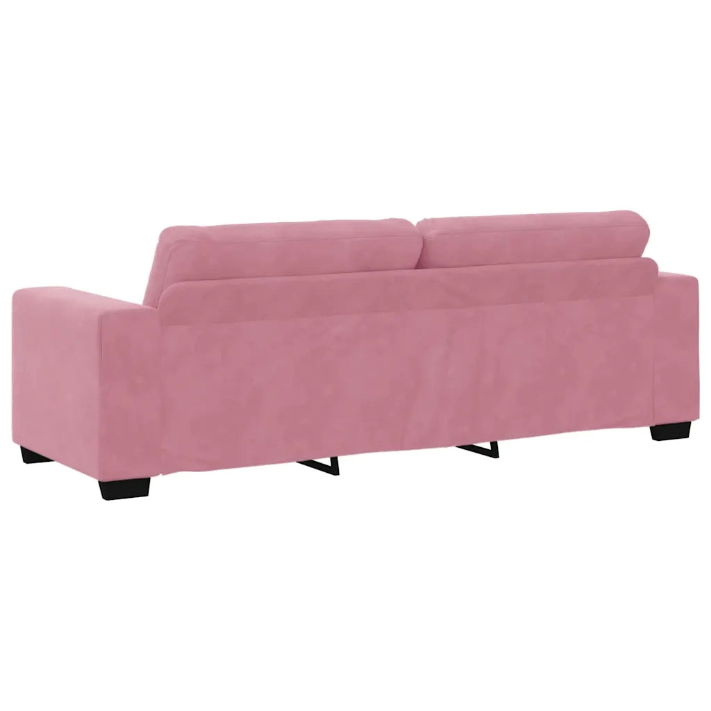 Set di divani 3 pcs Rosa 221 x 80 x 80 cm Velluto 3324642
