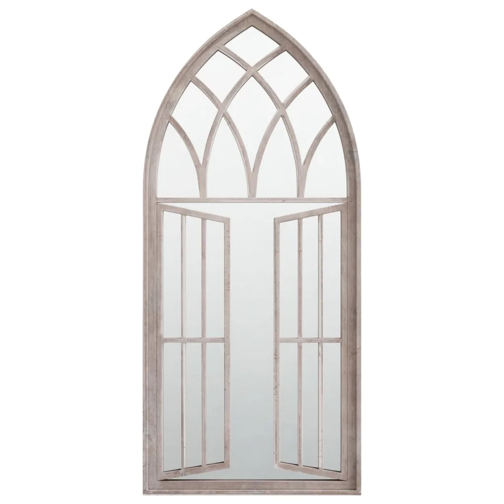 Specchio da Giardino Sabbia 100x45 cm in Ferro per Uso Esterno