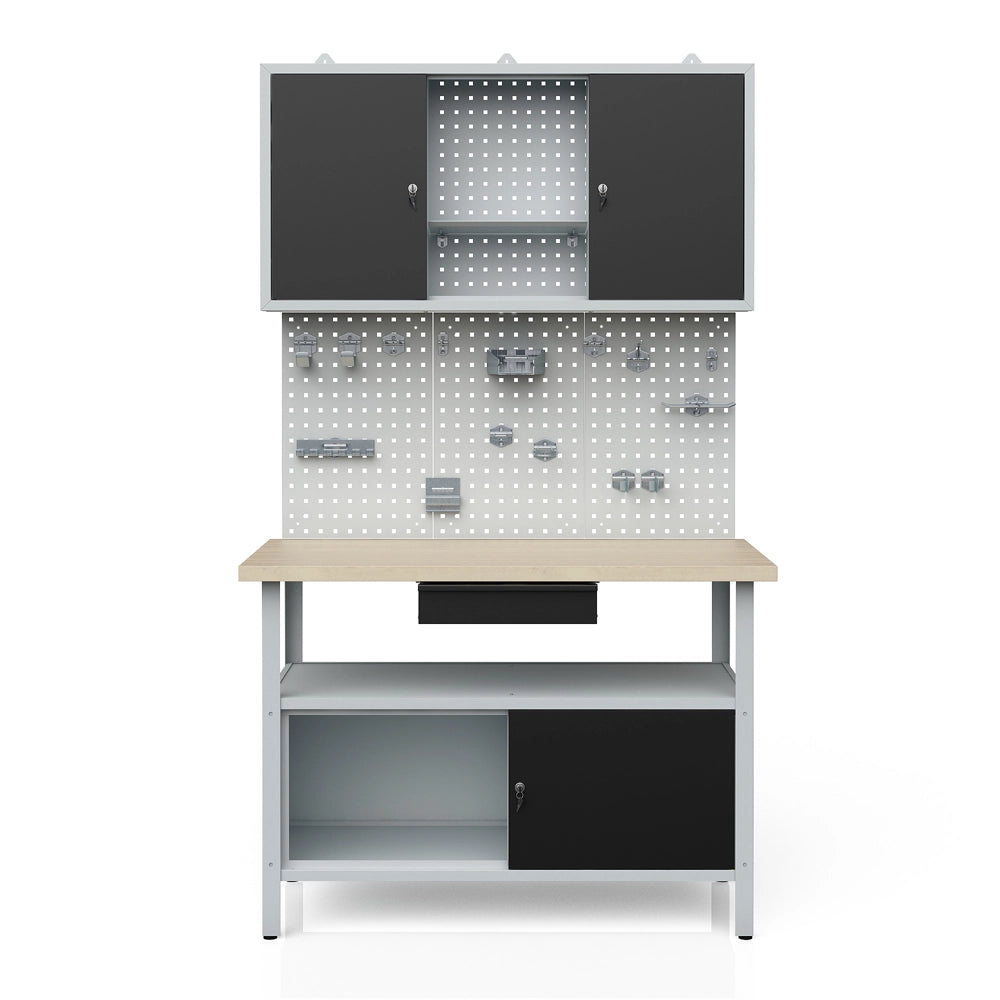 Vicco Armadietto per attrezzi Grigio 120 x 202 cm