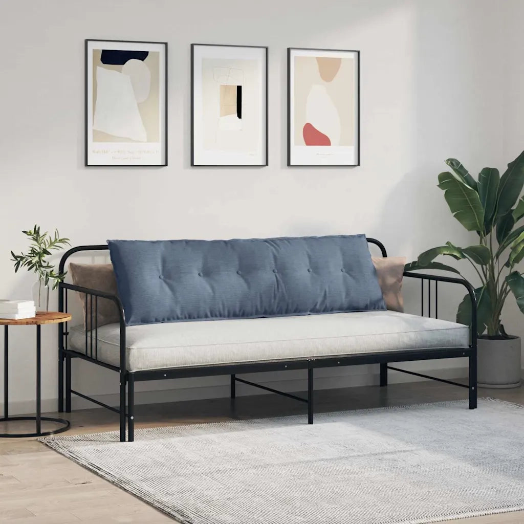 Cuscino per Schiena | Cuscino dorsale Blu 160 x 50 cm Tessuto in Cords
