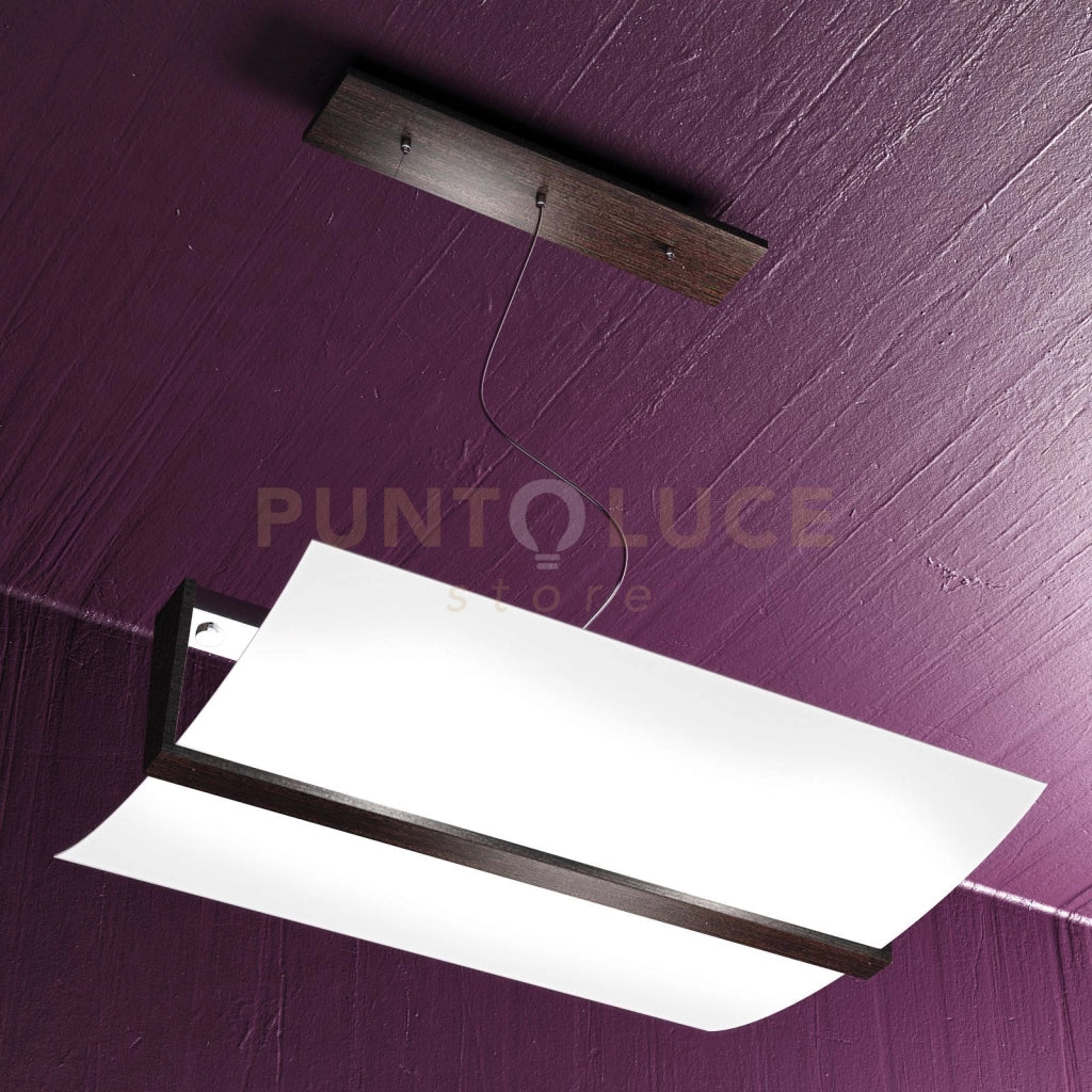 WOOD SOSPENSIONE CM.50 2 LUCI WENGE 1019-S50-W