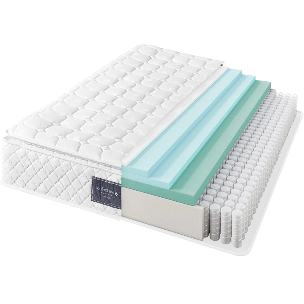 Materasso a molle insacchettate 7 zone bianco 140x200 cm