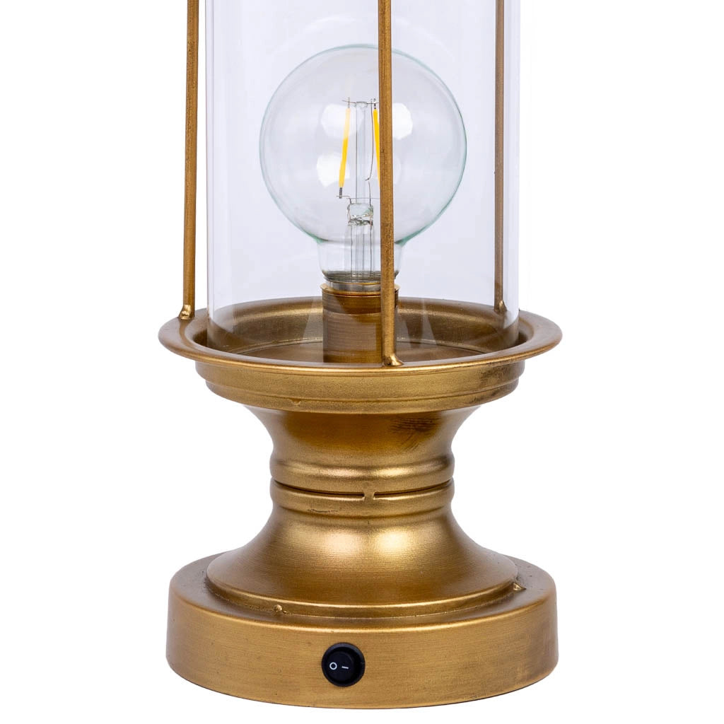 Lampada da tavolo metallo 25x25x46/51.5h cm