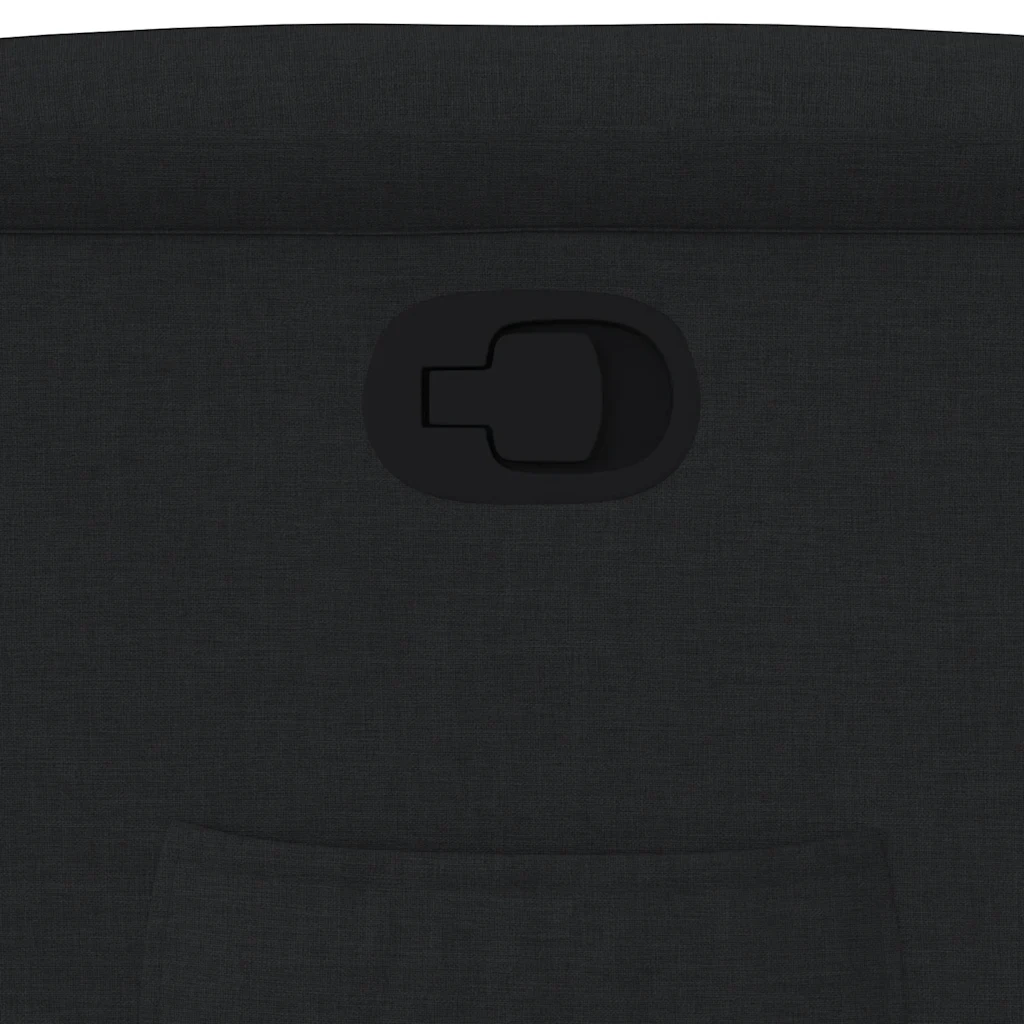Poltrona Reclinabile in Tessuto Nero 4015598