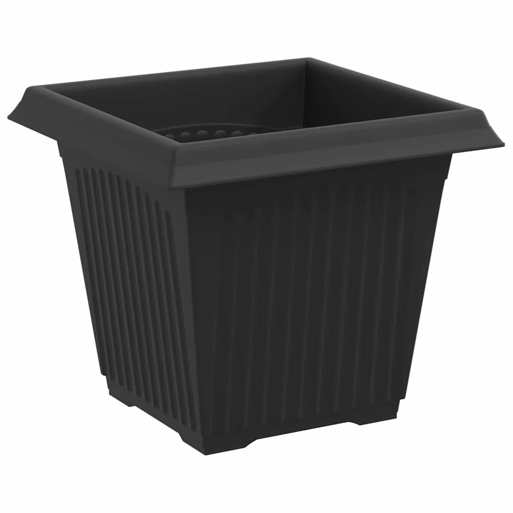 Vasi per Piante 24 pcs Nero 16 x 16 x 14 cm Plastica 3403311