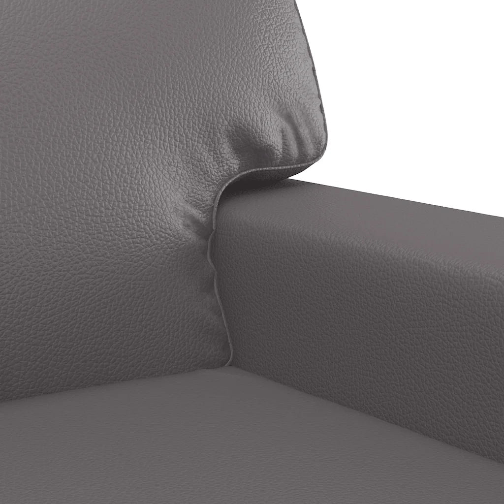 Divano a 2 Posti-Sofa 2 Posti Grigio 120 cm in Similpelle 935514