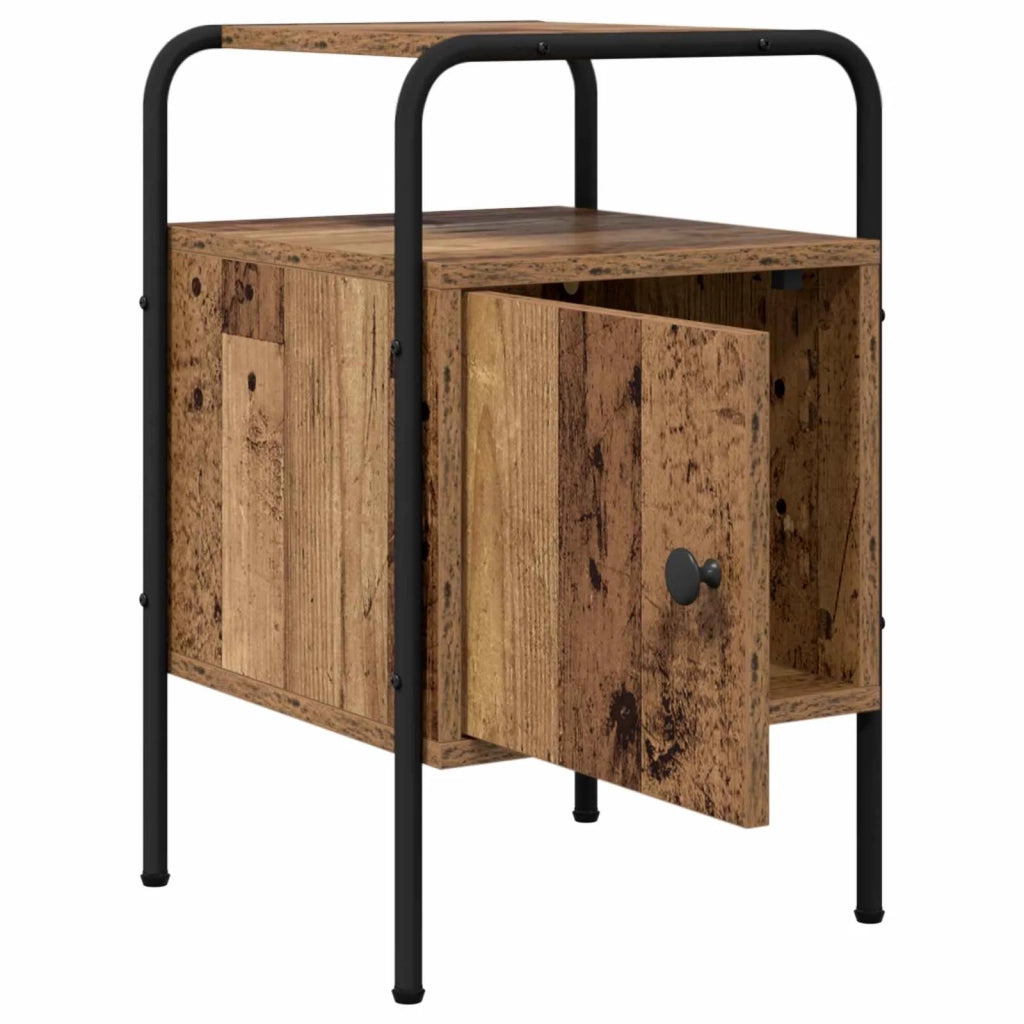 Armadio da Notte 2 pz Legno antico Legno ingegnerizzato 8007596