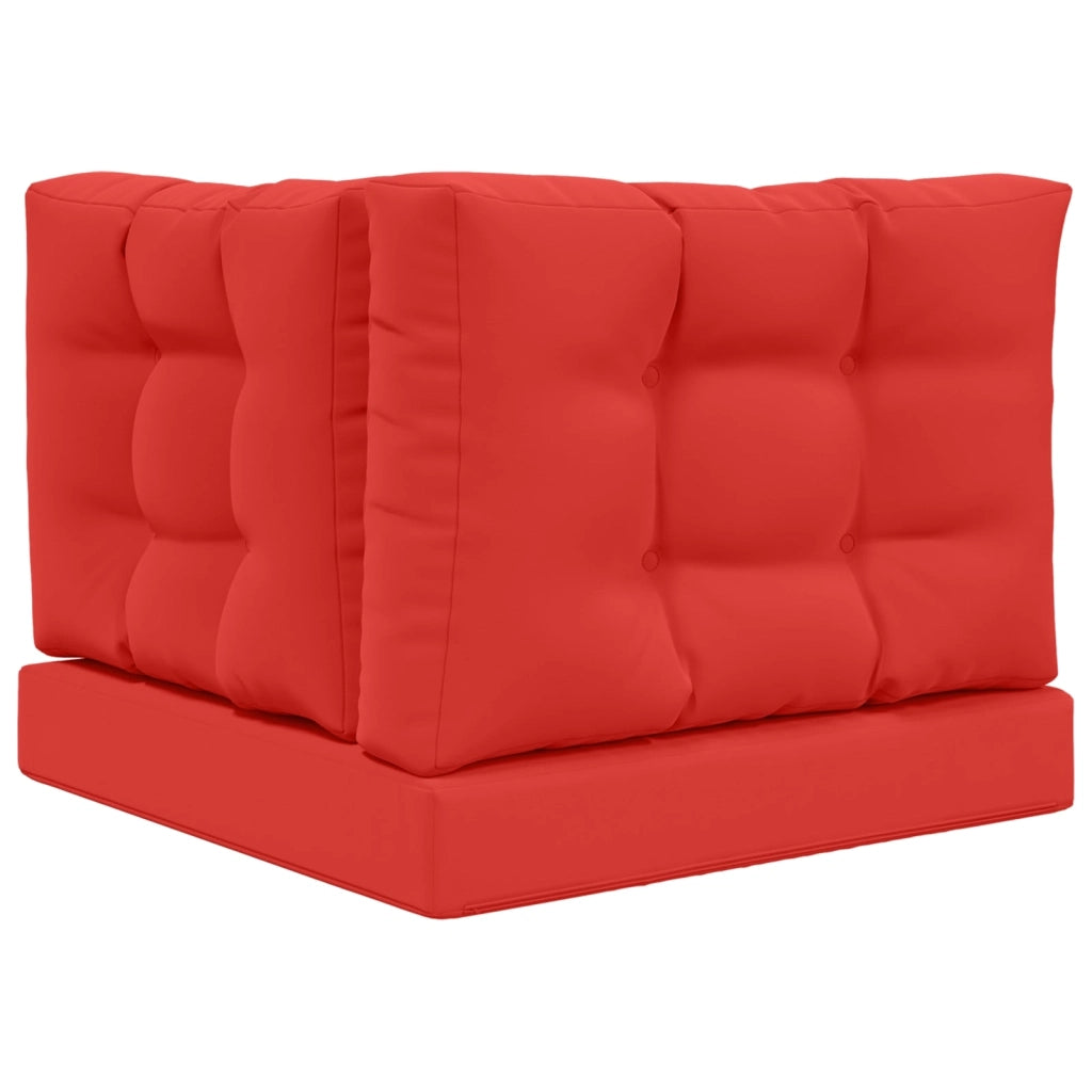 Cuscino per divano da esterno 3 pcs Rosso Poliestere 900767