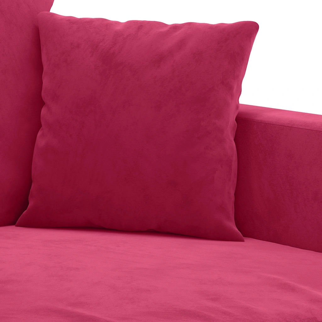 Divano a 2 Posti-Sofa 2 Posti Rosso Vino 120 cm in Velluto 995639