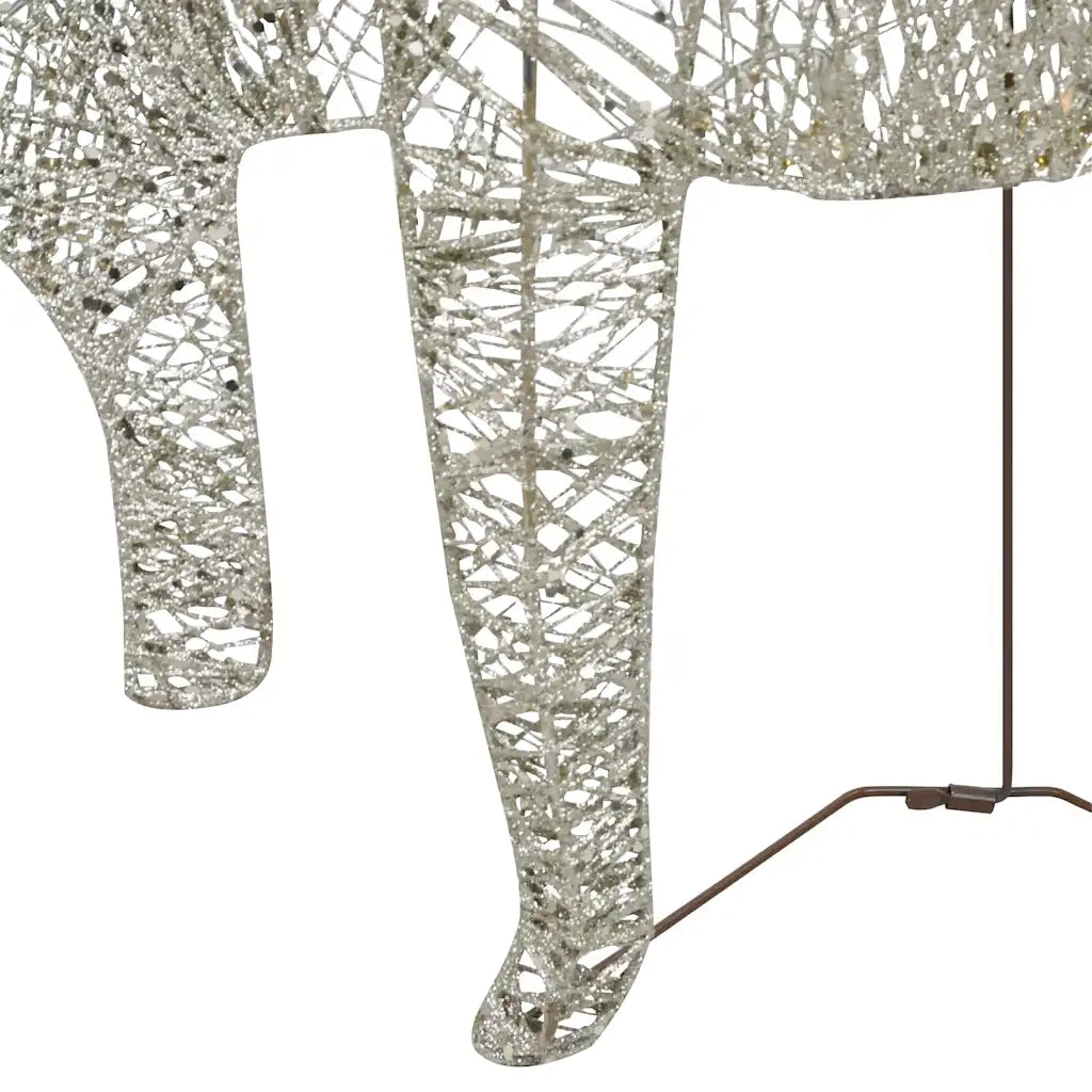 Renne e Slitta di Natale-Decorazione per Esterni 60 LED Oro