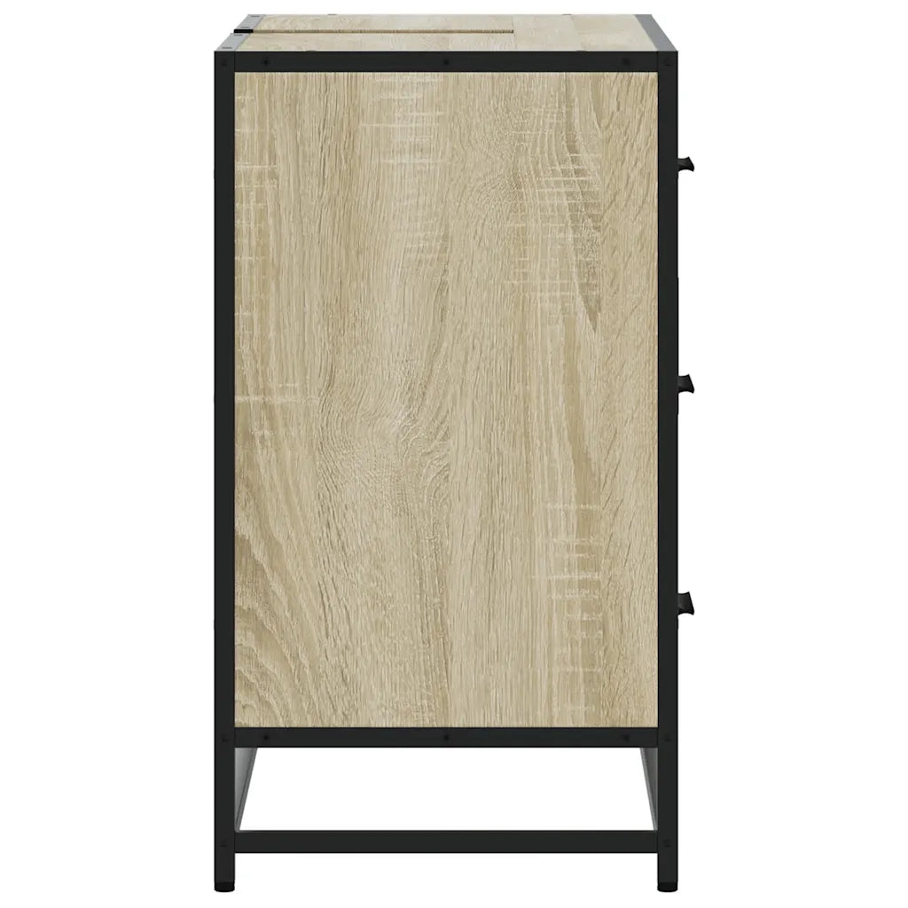 Mobile Lavabo Bagno-Armadietto da bagno Rovere Sonoma 60x30x60 cm Legno Multistrato 574425
