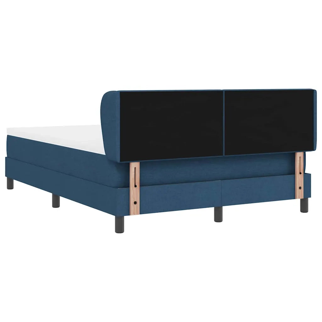Letto a molle con materasso Blu 160 x 200 cm Tessuto 3340037