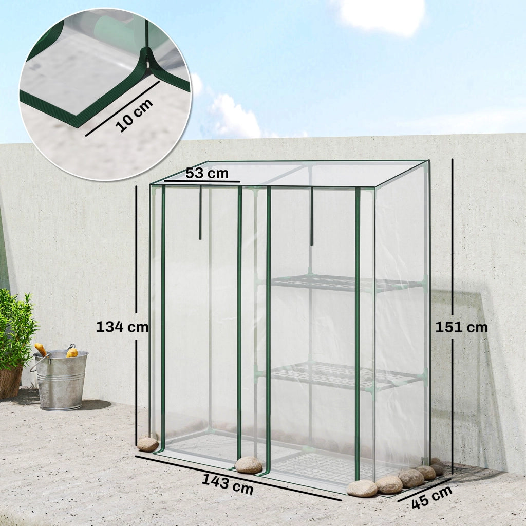 Serra Verticale 3 Ripiani ¨C Minimal ¨C Verde Scuro 143x45x151 cm