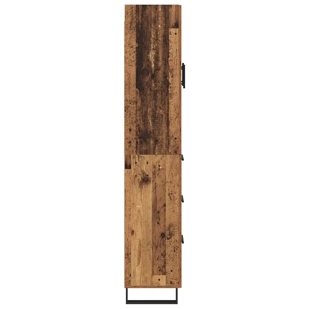 Credenza con cassetto 2 pcs Legno vecchio 69,5 x 34 x 180 cm 3415697