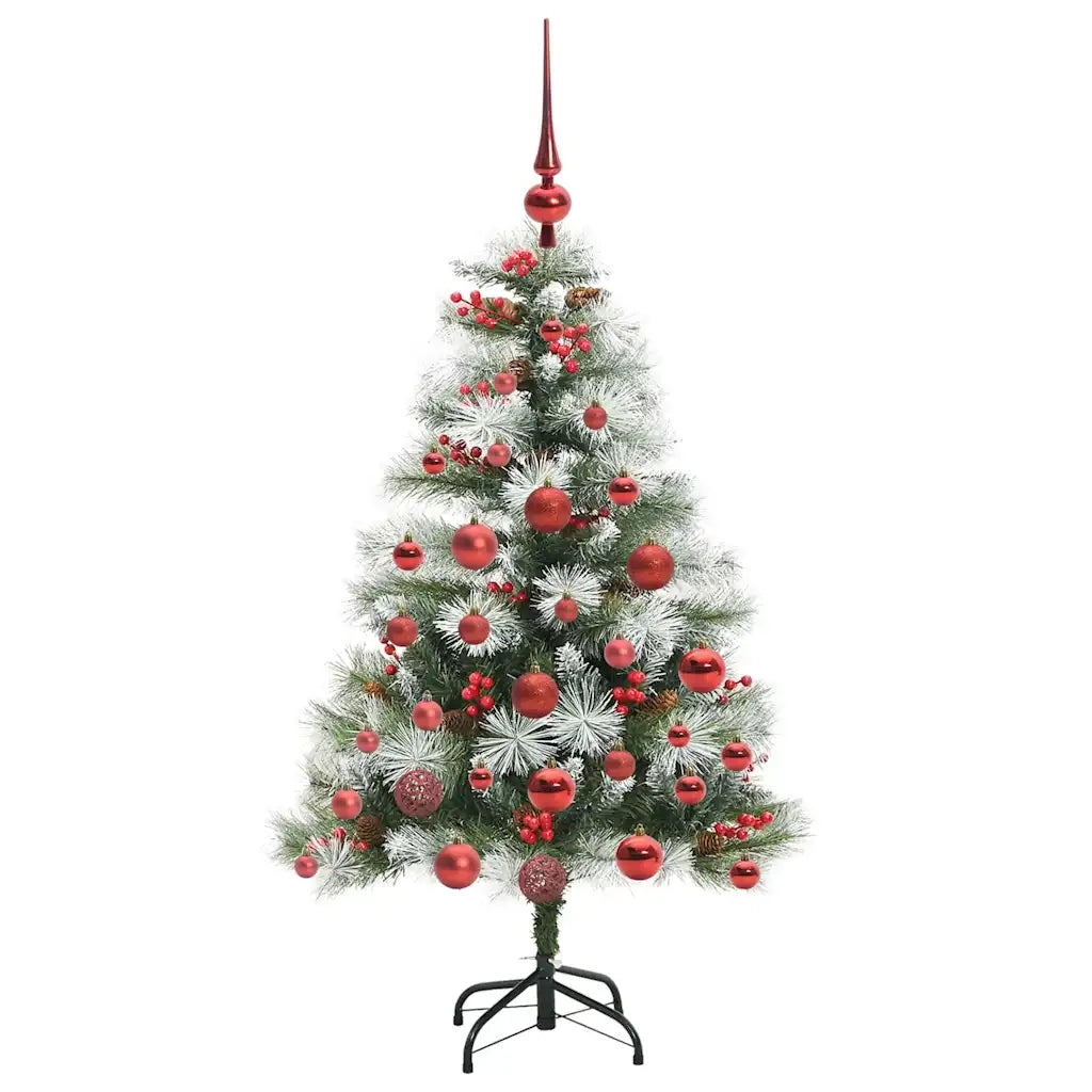Albero di Natale artificiale Verde e bianco 120 cm 3395161