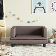 Divano per Bambini-Sofa-Divanetto Marrone 60x40x30 cm in Similpelle