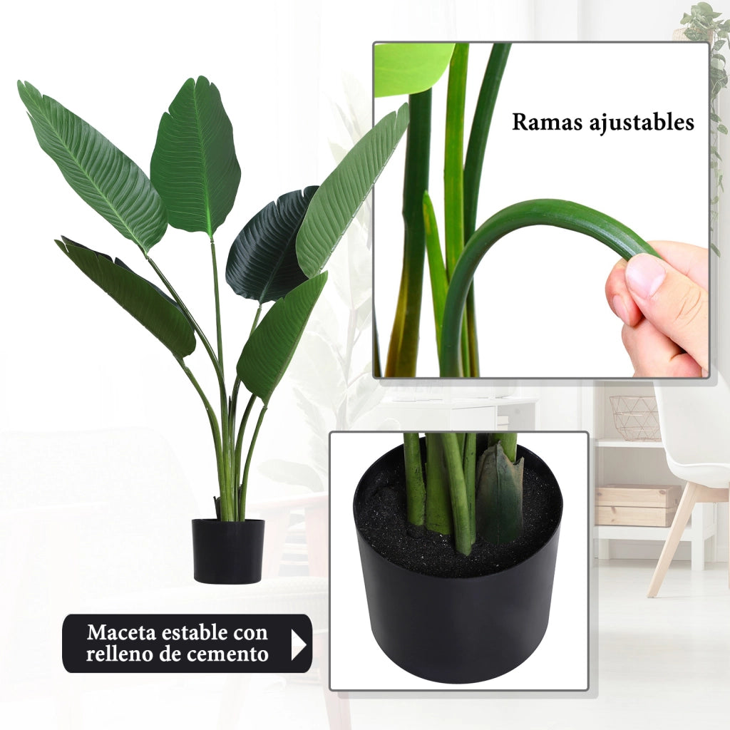 Palma Artificiale da Interni in Vaso ¨C Minimal ¨C Verde ?15x120 cm