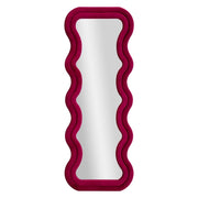 Specchio con Cornice Curve, Rosa, MDF, 160x60x6 cm