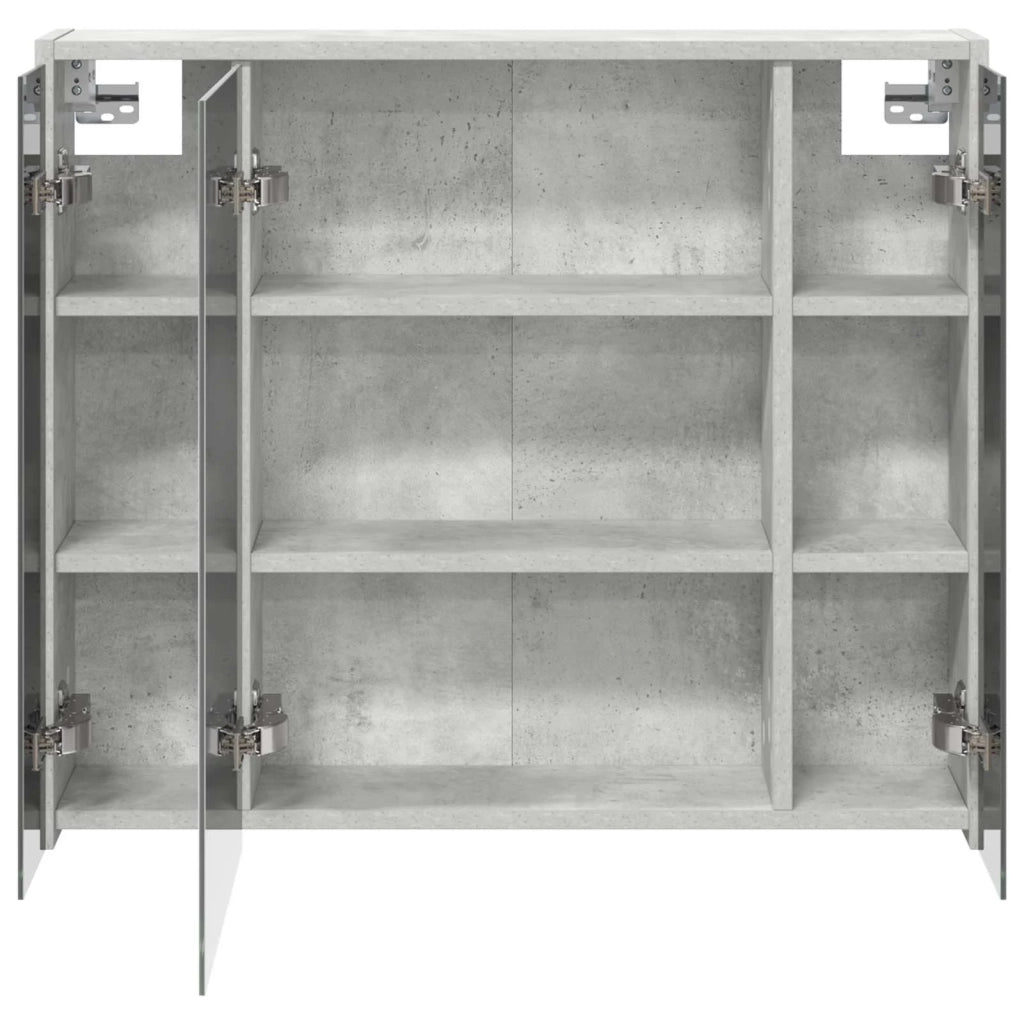 Mobiletto per specchio da bagno Grigio cemento 889170