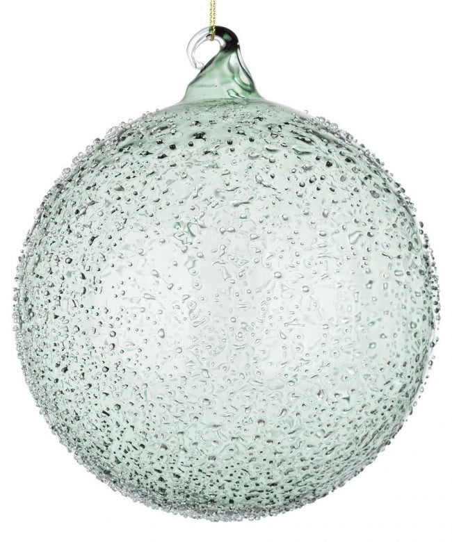 Sfera vetro Saturno grigio D150