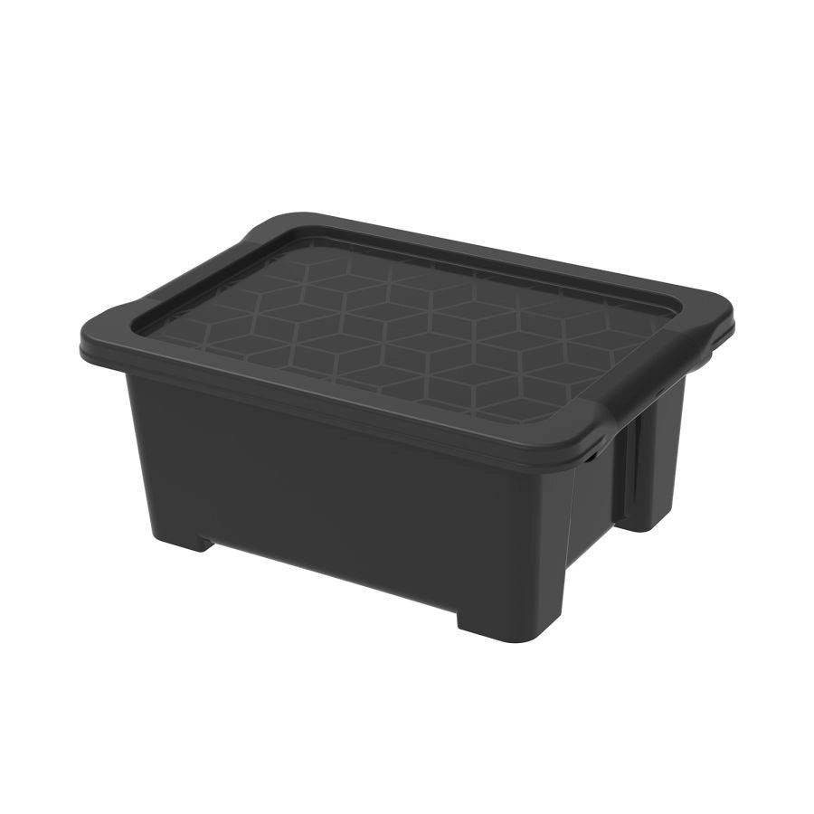 CONTENITORE CON COPERCHIO 11 L EVO EASY STORAGE NERO