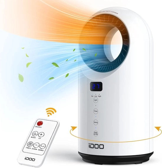 Verifica e Riscaldamento Rapido a Ceramica con Telecomando - Timer 12h - 1500W - Sicuro e Silenzioso