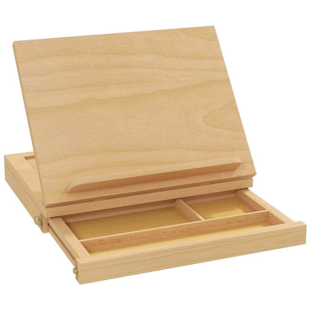 Tavolino da caff¨¨ con cassetto e ripiani ¨C zephmum ¨C legno massello naturale 60x40x60