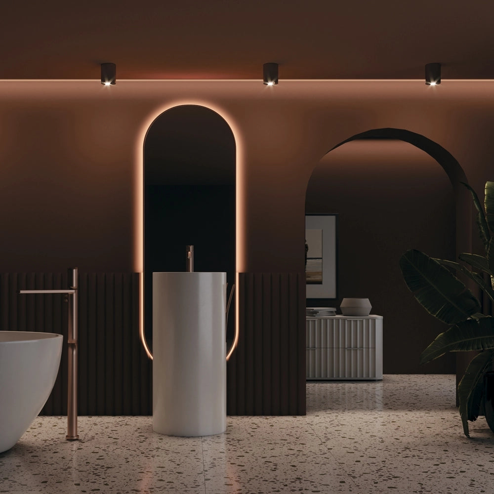 Plafoniera da soffitto Maytoni Slim C012CL-01B nera GU10