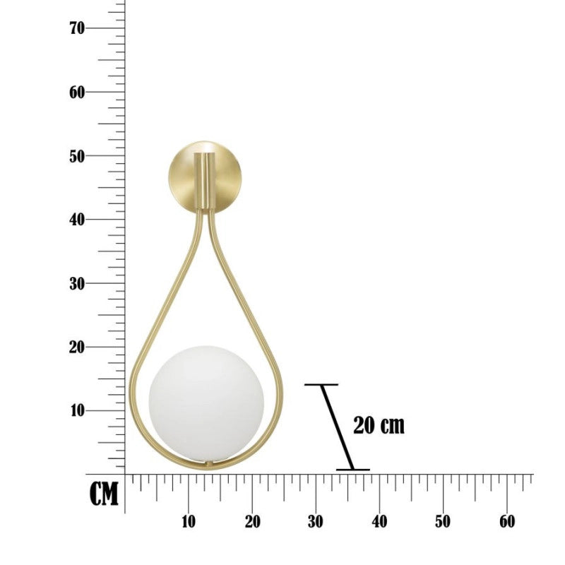 Lampadelle A Da Muro Glamy Drop cm 24x20x52