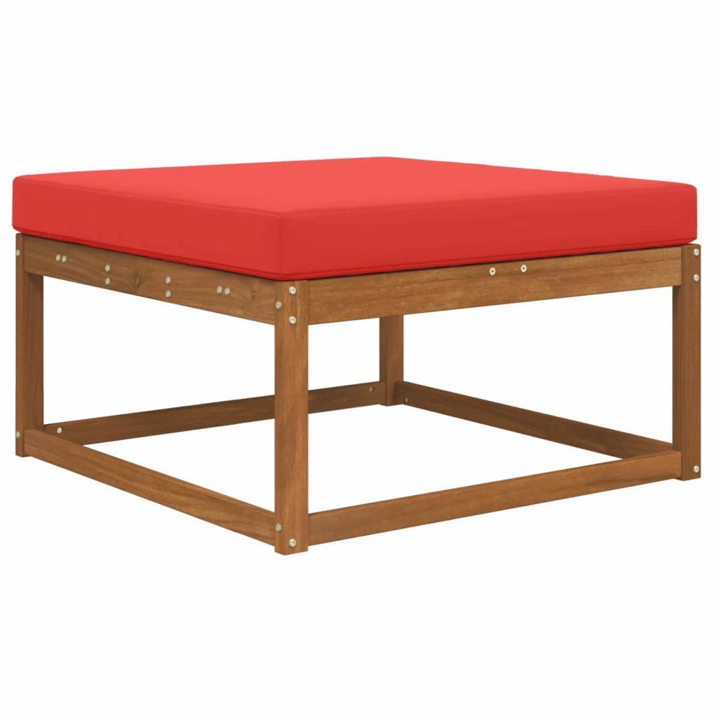 Cuscino per divano da esterno Rosso 80 x 80 x 8 cm Poliestere 900818